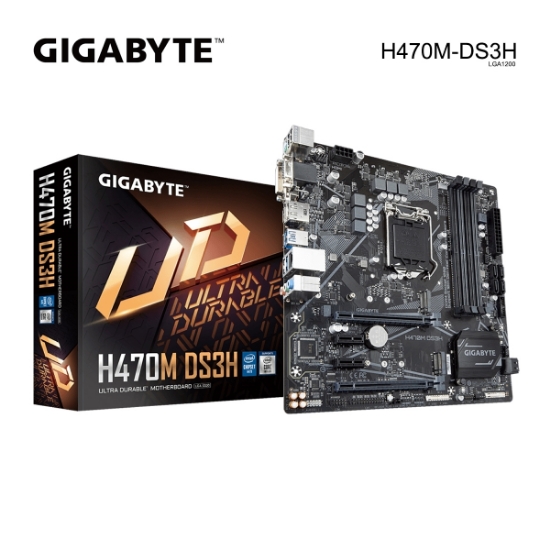 Picture of Mother Board დედა დაფა Gigabyte H470M-DS3H ULTRA DURABLE LGA1200