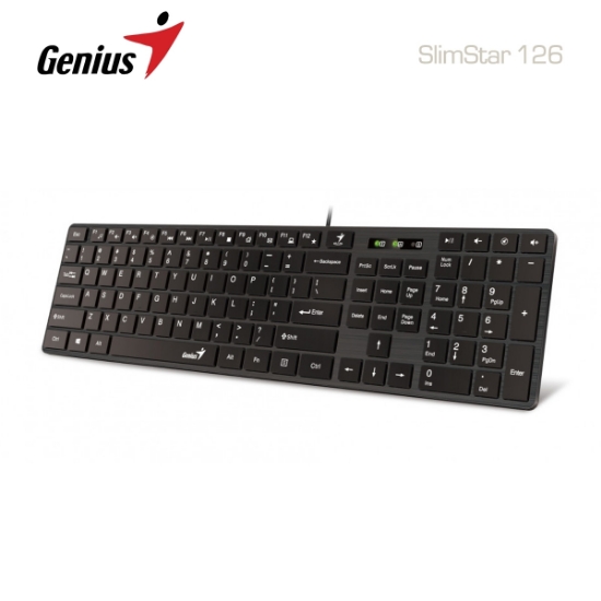 სურათი კლავიატურა GENIUS SlimStar 126 USB Black