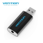 Picture of USB გადამყვანი VENTION VAB-S15-B 3.5mm 4pole