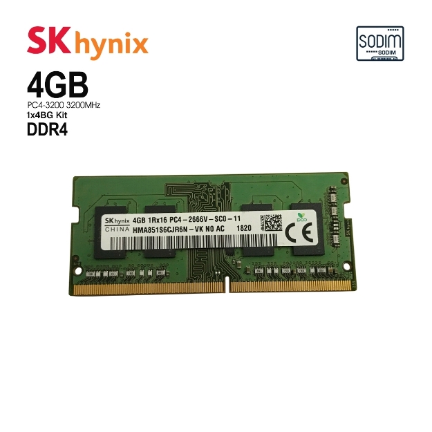 Picture of ოპერატიული მეხსიერება SK hynix HMA851S6DJR6N-XN 4GB DDR4 3200MHz SODIMM
