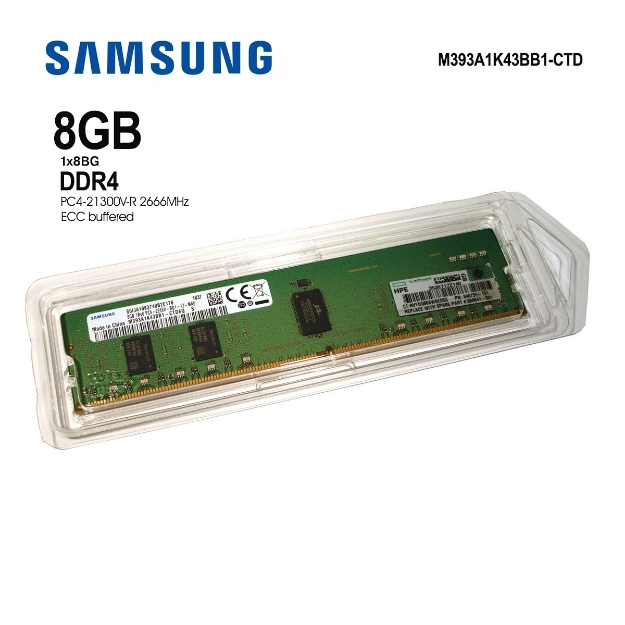 Picture of Memory Samsung M393A1K43BB1-CTD 8GB DDR4 2666 MHz ECC Module