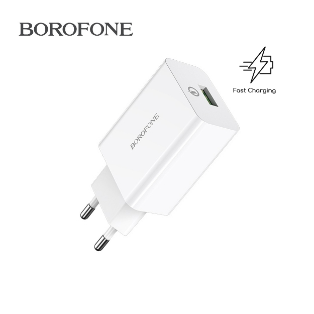 Picture of USB FAST Charger BOROFONE BA21A 18W QC3.0 White