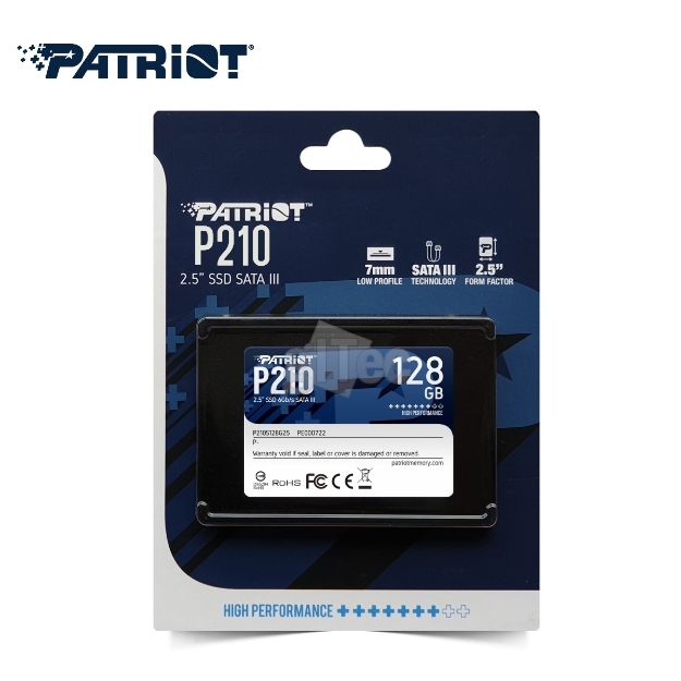 Picture of SSD Hard Drive Patriot P210 128GB SSD P210S128G25 SATA III