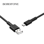 Picture of Micro USB Cable BOROFONE BX31 Soft silicone Data 5A 1M BLACK