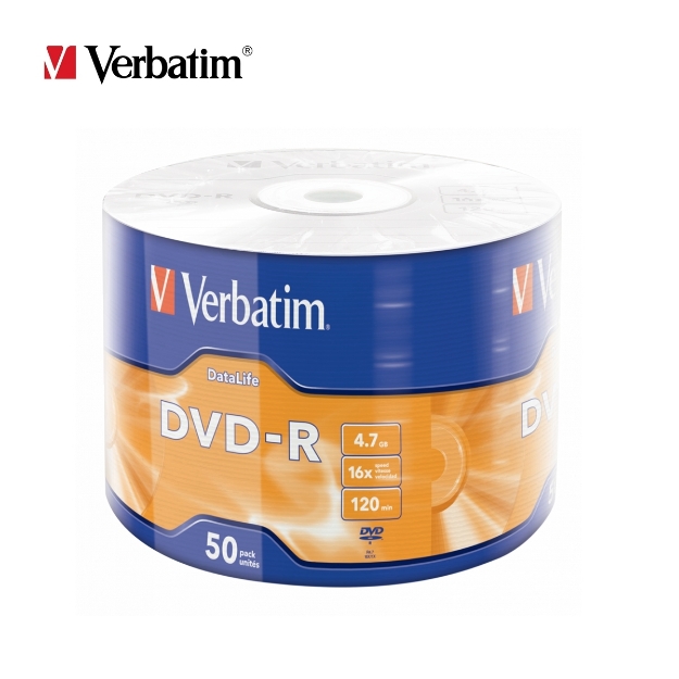 Picture of DVD Disc VERBATIM DVD-R 50PK (43791) 4.7GB