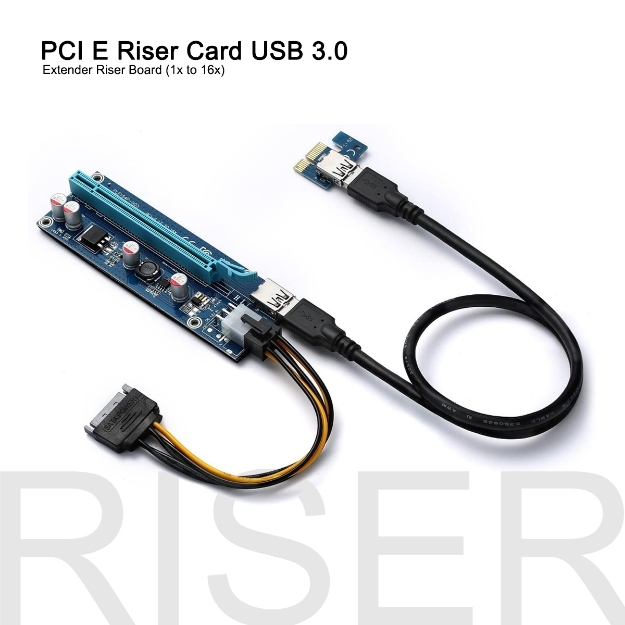 Picture of Riser PCI-E PCI Express 1X to 16X USB3.0 (PCIE164P-N03)