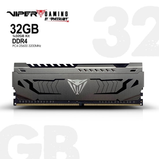 Picture of Memory Patriot Viper Steel 32GB 3200MHz PVS432G320C6Patriot Viper 32GB 3200MHZ (PVS432G320C6K) UDIMM DUAL KIT