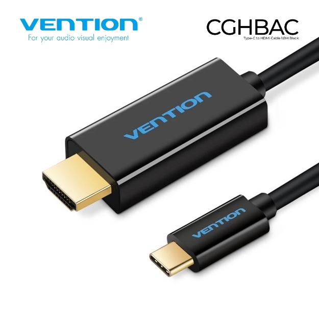 Picture of Type-C To HDMI Cable VENTION CGHBAC 1.8M Black