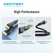 სურათი 4K HDMI 2.0 კაბელი VENTION AAHBF 1m Black