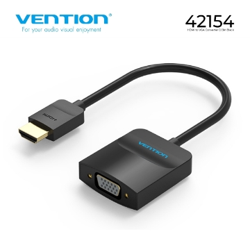 დეტალურის ჩვენება გადამყვანი HDMI TO VGA VENTION 42154 0.15m სურათი გადამყვანი HDMI TO VGA VENTION 42154 0.15m