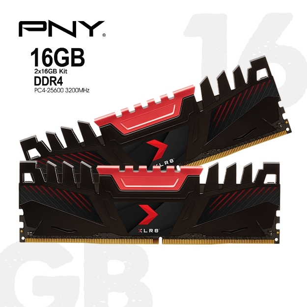 Picture of ოპერატიული მეხსიერება PNY 16GB XLR8 Gaming DDR4 3200MHz MD16GK2D4320016AXR