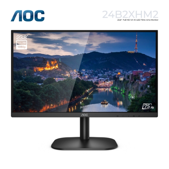 Picture of Monitor AOC 24B2XHM2 23.8" FHD VA W-LED 4MS 75HZ BLACK