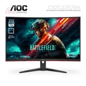 Picture of Monitor AOC C32G2ZE/BK 31.5" Curved VA WLED FHD 240Hz 1ms BLACK