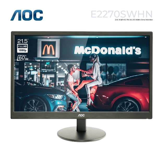 Picture of Monitor AOC E2270SWHN 21.5" FHD TN LED 5MS BLACK