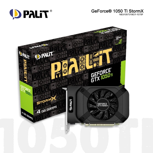 Picture of Video Card Palit  GeForce GTX 1050 Ti StormX 4GB GDDR5 NE5105T018G1-1070F