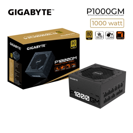 Picture of Power Supply GIGABYTE GP-P1000GM 1000W 80PLUS GOLD Fully Modular Black
