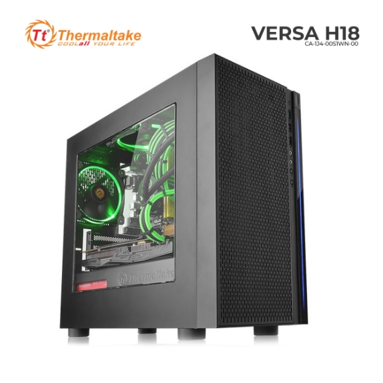 Picture of CASE Thermaltake Versa H18 CA-1J4-00S1WN-00 Micro ATX BLACK