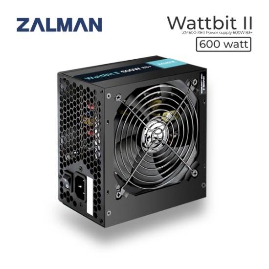 სურათი კვების ბლოკი ZALMAN WattBit II ZM600-XEII 600W 83+ EU BLACK