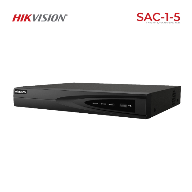 Picture of Network Video Recorder Hikvision DS-7604NI-Q1 4-ch 1U 4K NVR