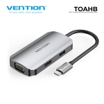 Picture of TYPE-C TO HDMI VGA USB3.0 გადამყვანი VENTION TOAHB
