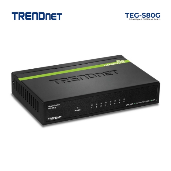 Picture of Switch TRENDET TEG-S80G 8-port GREENnet Gigabit 