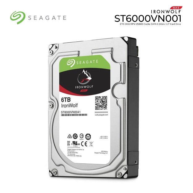 Picture of მყარი დისკი Seagate IronWolf ST6000VN001 6TB 5400RPM SATA 6 GB/S 256 MB