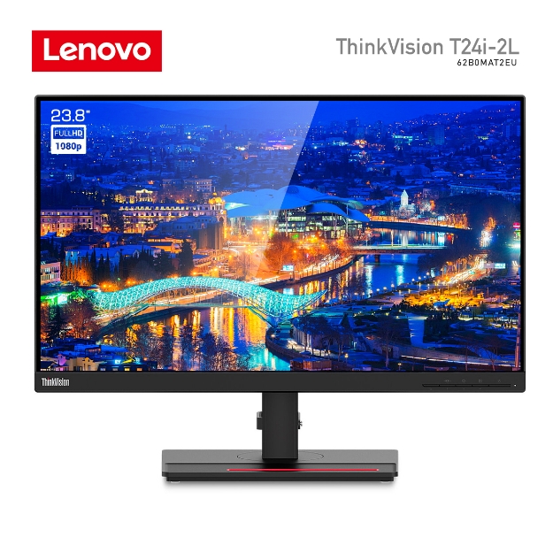 Picture of Monitor LENOVO ThinkVision T24i-2L 62B0MAT2EU 23.8" FHD IPS 60Hz 4Ms Black