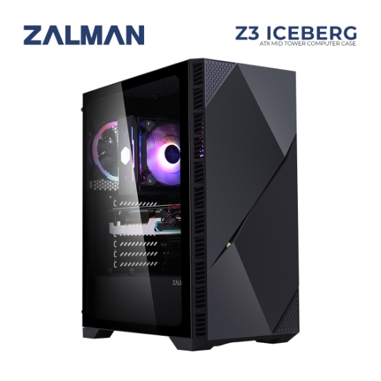 Picture of CASE ZALMAN Z3 ICEBERG MIDTOWER BLACK 