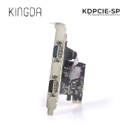 სურათი  გაფართოების ბარათი Kingda KDPCIE-SP PCI-E 2 serial Port 