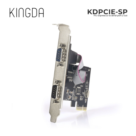 სურათი  გაფართოების ბარათი Kingda KDPCIE-SP PCI-E 2 serial Port 