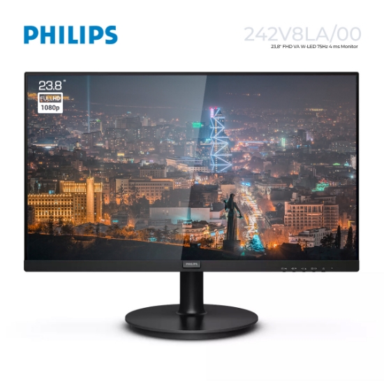 Picture of MONITOR PHILIPS V LINE 242V8LA/00 23.8" VA W-LED 75HZ 4MS BLAC