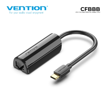 Show details for TYPE-C Network Card Vention CFBBB Typec to RJ45 Gigabit Ethernet Picture of TYPE-C Network Card Vention CFBBB Typec to RJ45 Gigabit Ethernet