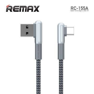 დეტალურის ჩვენება TYPE-C კაბელი REMAX RC-155A Soldier SERIES 3A 1M BLACK სურათი TYPE-C კაბელი REMAX RC-155A Soldier SERIES 3A 1M BLACK