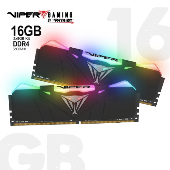 Picture of Memory Patriot Viper RGB 16GB DDR4 3600MHZ PVR416G360C8K