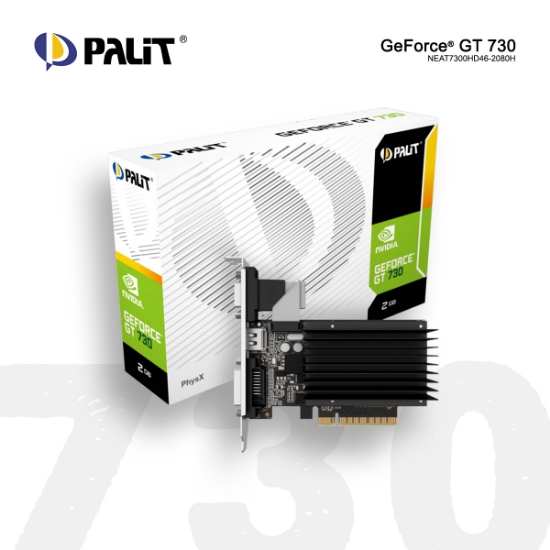 სურათი ვიდეო დაფა PALIT GT730 Palit (NEAT7300HD46-2080H) 2GB 64Bit GDDR3 