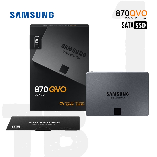 Picture of Solid State Drive SAMSUNG 870 QVO 1TB MZ-77Q1T0BW SATAIII 6GB/S