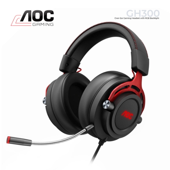 Picture of Headset AOC GH300 Over-Ear Gaming with RGB Backlight