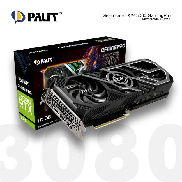 Picture of Video Card Palit RTX3080 GAMINGPRO 10GB (NED3080019IA-132AA) GDDR6X 320bit 