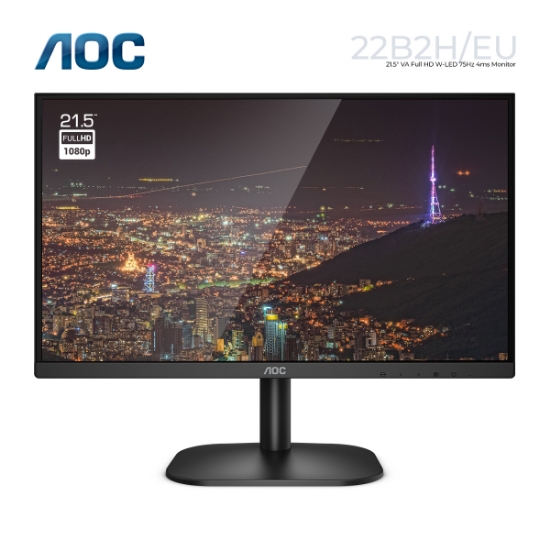 სურათი მონიტორი AOC 22B2H 21.5" VA FHD 4 ms 75Hz BLACK