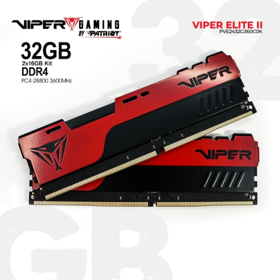 Picture of Memory PATRIOT VIPER ELITE II 32GB DDR4 3600MHZ PVE2432G360C0K