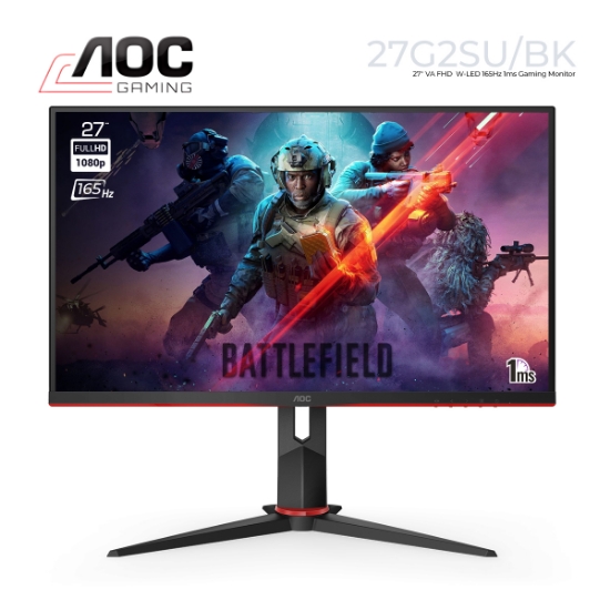 სურათი მონიტორი AOC 27G2SU/BK 27" VA WLED FHD Flat 165Hz 1ms Black