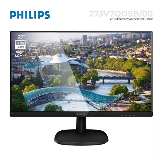 Picture of Monitor PHILIPS 273V7QDSB/00 27" FHD IPS WLED 75Hz 4ms Black