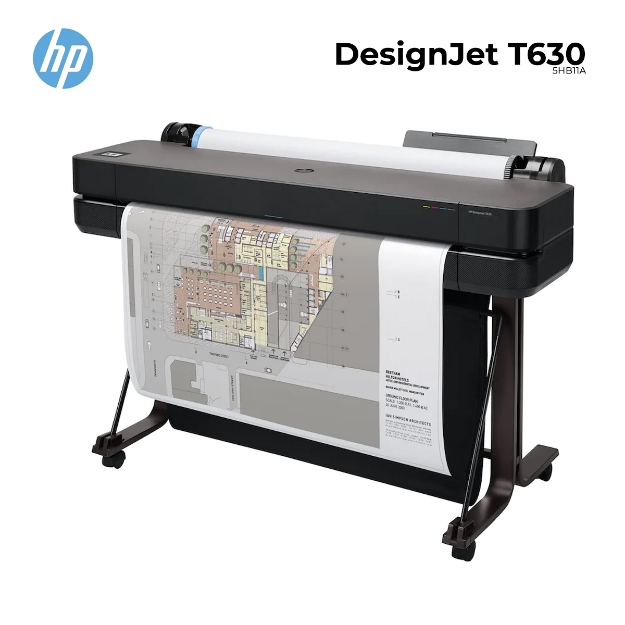 Picture of Printer HP DesignJet T630 5HB11A Large Format Wireless Plotter 36"