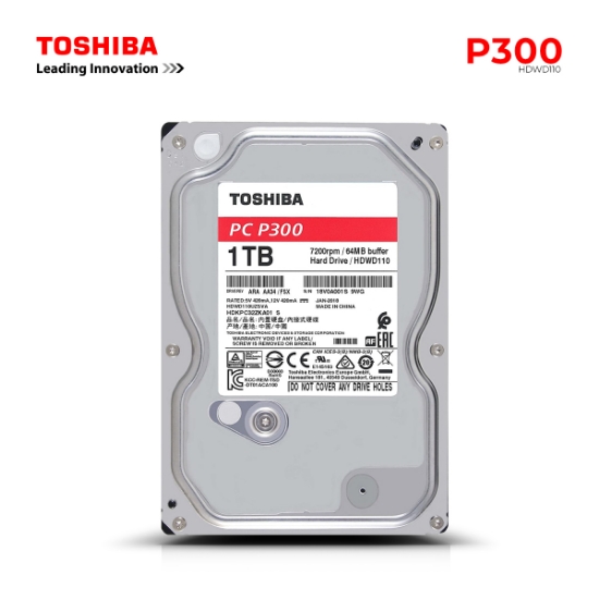 Picture of Hard Drive Toshiba 1TB P300 HDWD110UZSVA 7200Rpm