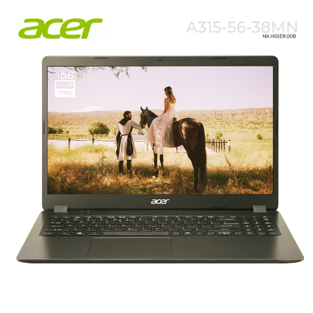 Picture of ნოუთბუქი Acer Aspire 3 A315-56-38MN NX.HS5ER.00B 15.6" FHD TN+Film 8GB DD4 256GB SSD Black