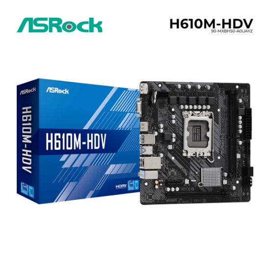 სურათი დედა დაფა ASRock H610M-HDV 90-MXBHS0-A0UAYZ LGA1700