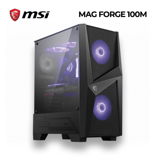 Picture of CASE MSI MAG Forge 100M Mid Tower BLACK