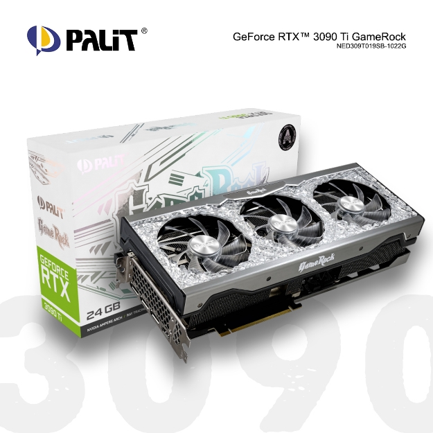 Picture of VIDEO CARD PALIT RTX 3090 TI (NED309T019SB-1022G) GAMEROCK 24GB GDDR6X  384BIT