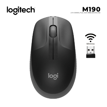 Show details for WIRELESS Mouse LOGITECH M190 L910-005905 1000DPI Black Picture of WIRELESS Mouse LOGITECH M190 L910-005905 1000DPI Black