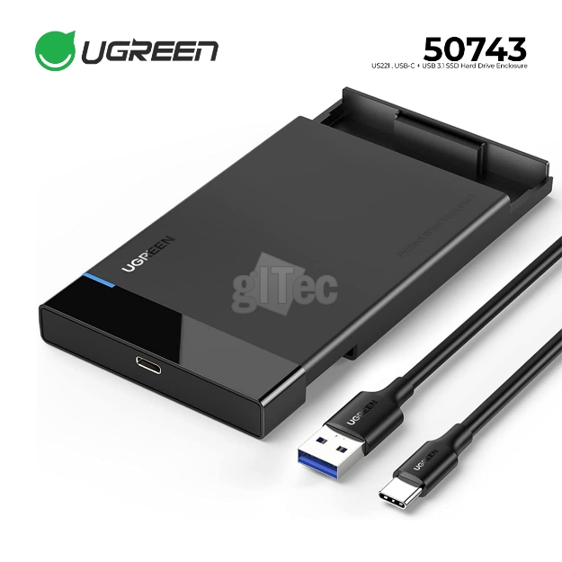 Picture of USB 3.1 მყარი დისკის გადამყვანი UGREEN US221 50743